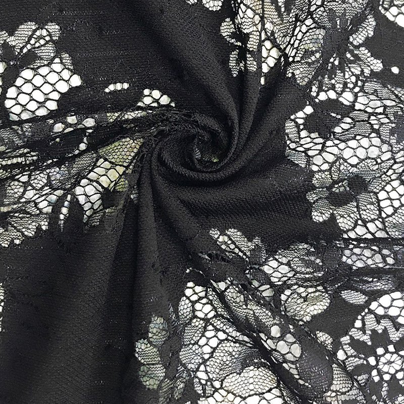 Lace Trim Dress Eyelash Nylon Lace Fabric for Women's Wear Wholesale S 4